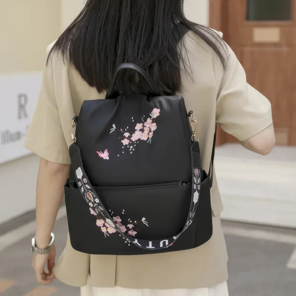 Sac à Dos à Fleurs Femme