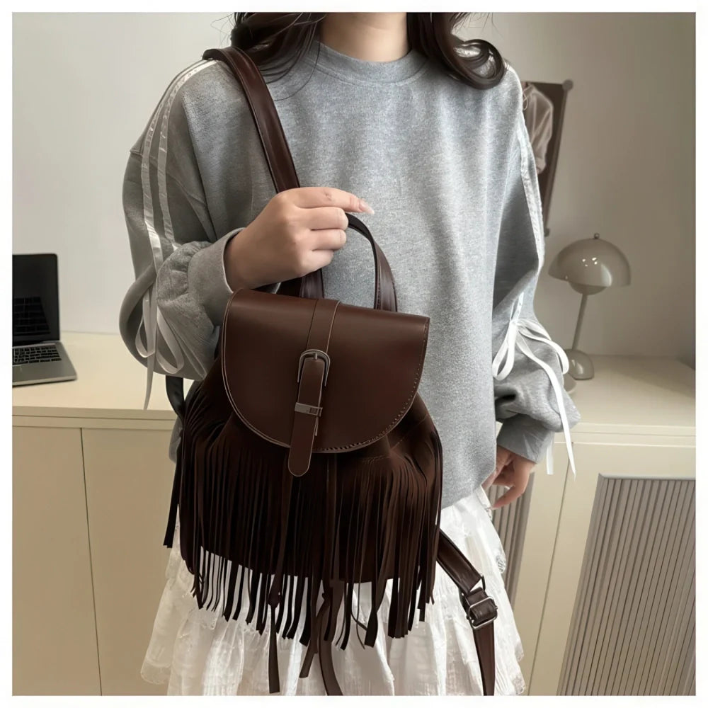 Sac à Dos à Franges Femme