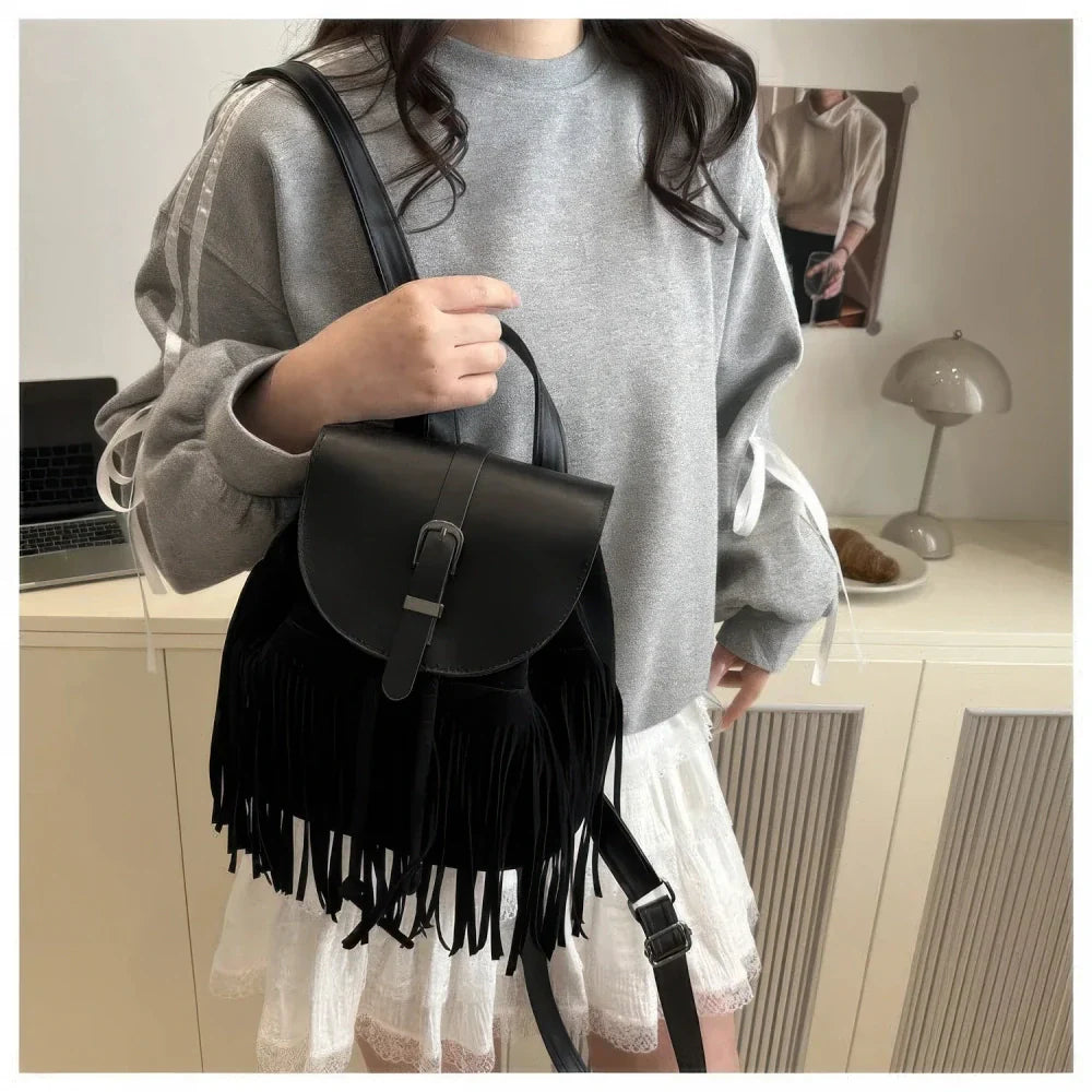 Sac à Dos à Franges Femme