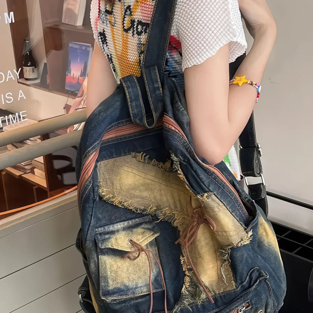 Sac à Dos Patchwork Femme